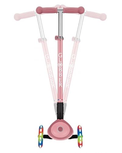 Trotinetă Globber - Primo Foldable Lights, roz pastel - 3