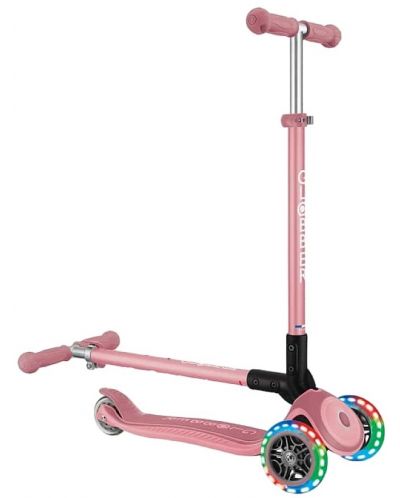 Trotinetă Globber - Primo Foldable Lights, roz pastel - 4