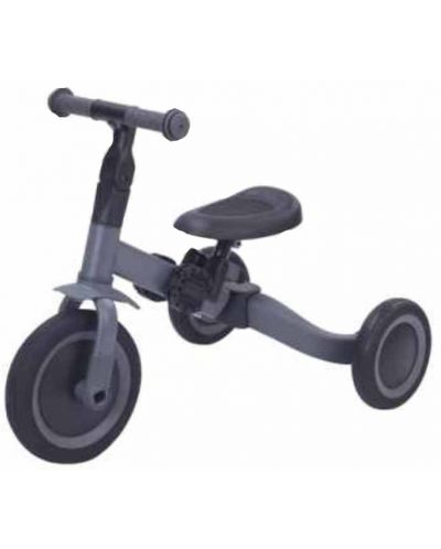 Tricicletă Topmark 4 în 1 și roată de echilibru - Kaya, gri - 1