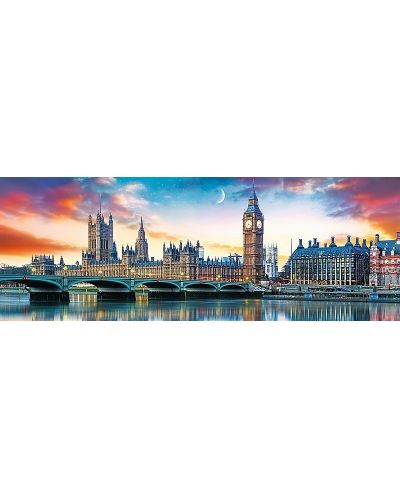 Puzzle panoramic Trefl de 500 piese - Big Ben, Londra - 2