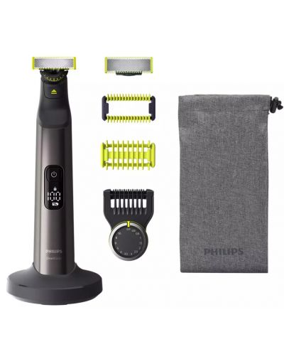 Trimmer Philips - OneBlade Pro Face and Body, negru - 1
