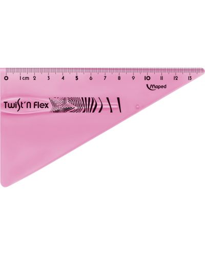 Triunghi Maped Twist'n Flex - 15 cm, roz - 2