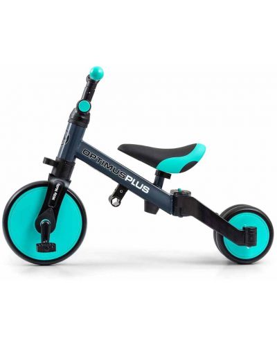 Tricicletă cu control parental 4 în 1 Milly Mally - Optimus Plus, verde - 5