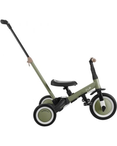 Tricicletă pentru copii 4 în 1 KikkaBoo - Flip, Army Green - 8