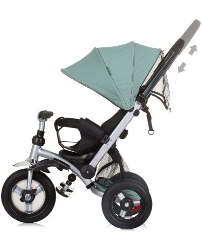 Tricicletă cu parasolar Chipolino - Bolid, verde pastel - 5