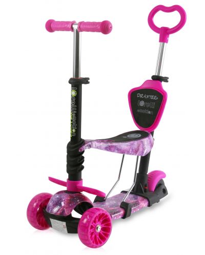 Scooter cu scaun Lorelli - Draxter Plus Pink Galaxy - 1