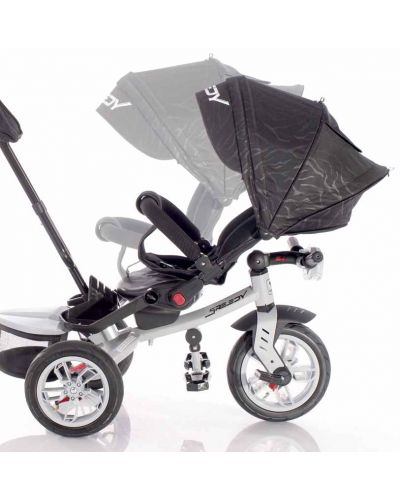 Tricicleta cu roti gonflabile Lorelli - Speedy, Grey&Black - 5