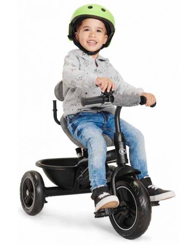 Tricicleta KinderKraft - Freeway, gri melange - 8