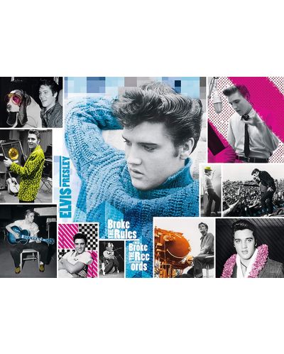 Puzzle Trefl de 1000 piese - Elvis Presley, Tanar pentru totdeauna - 2