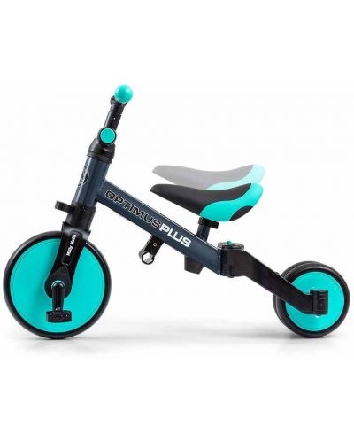 Tricicletă cu control parental 4 în 1 Milly Mally - Optimus Plus, verde - 6