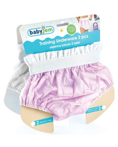 Pantaloni de antrenament BabyJem - 2 bucăți, roz - 2