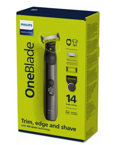 Trimmer Philips - OneBlade Face and Body, negru - 2