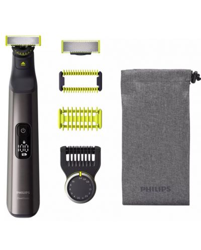 Trimmer Philips - OneBlade Face and Body, negru - 1