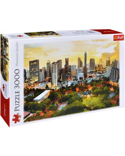 Puzzle Trefl de 3000 piese - Apus in Bangkok - 1