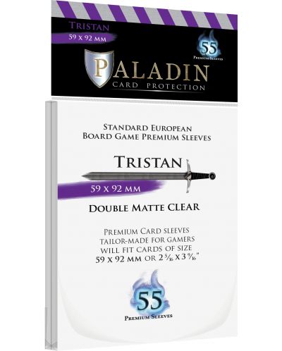 Protectii pentru carti Paladin - Double Matte Tristan 59 x 92 (Standard European) - 1