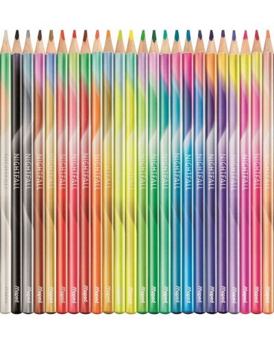 Creioane colorate Maped Nightfall - 24 de culori - 2