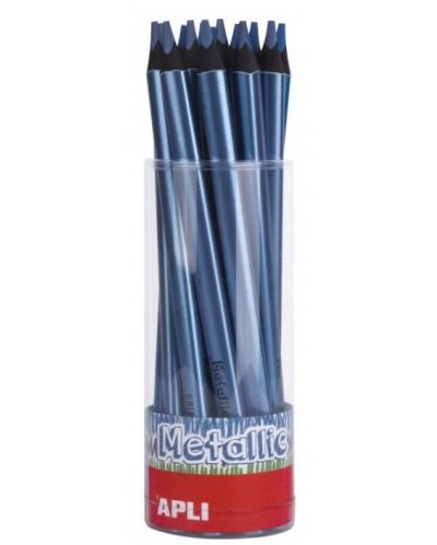 Creion Jumbo colorat Albastru metalic - 1