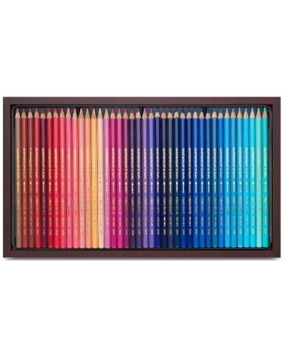 Creioane acuarela colorate Caran d'Ache Supercolor - 120 de culori, cutie din lemn - 2