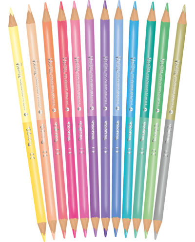Creioane coloratev Colorino Pastel - 12 culori - 2