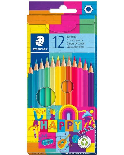 Creioane colorate Staedtler Happy 146 - 12 culori - 1