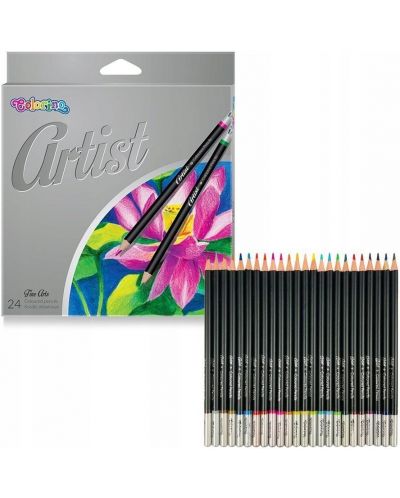 Creioane colorate Colorino Artist - 24 de culori - 1