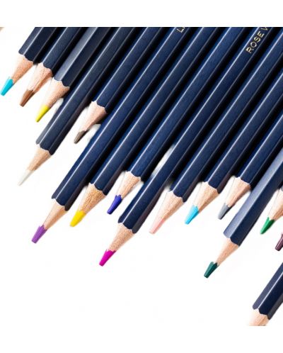 Creioane colorate pentru acuarelă Deli Finenolo - EC129, 36 culori, în cutie metalică - 2