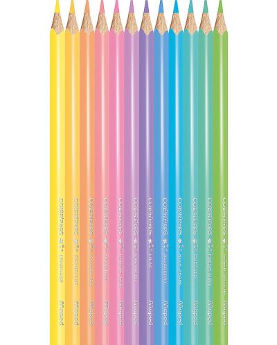 Creioane colorate  Maped Color Peps - Pasteluri, 12 culori - 2