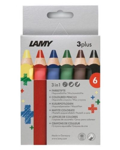 Creioane colorate Lamy 3 plus - 6 piese - 1