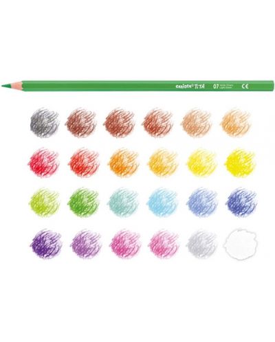 Creioane colorate Carioca Tita - 24 culori + ascutitoare - 3