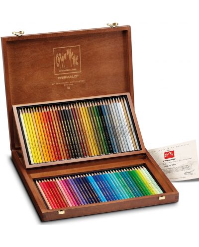 Creioane acuarele colorate Caran d'Ache Prismalo – 80 de culori - 1