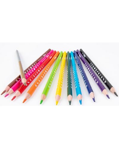 Colorino Marvel Star Wars Creioane colorate triunghiulare 12 culori + 1 (cu ascutitoare) - 2