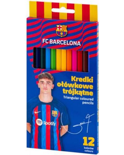 Creioane colorate Astra FC Barcelona - 12 culori - 1