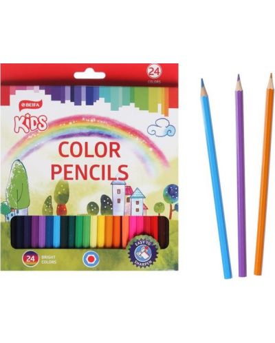 Creioane colorate Beifa WMZ - 24 de culori - 2