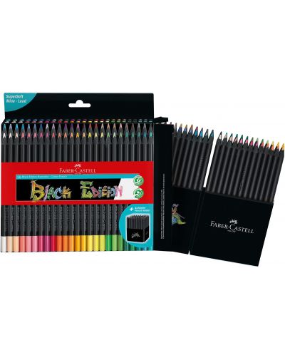Creioane bicolore Faber-Castell Black Edition - 50 culori  - 2