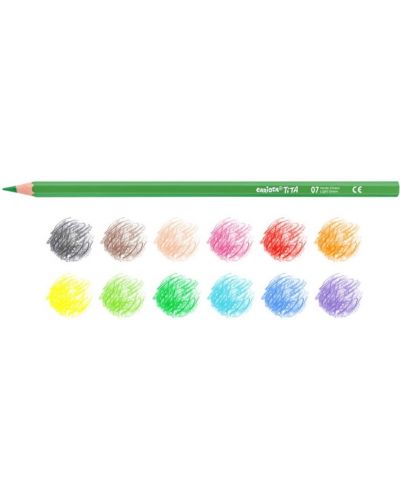 Creioane colorate Carioca Tita - 12 culori + ascutitoare - 3