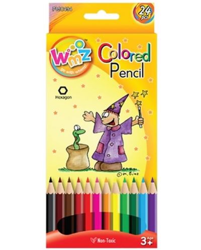 Creioane colorate Beifa WMZ - 24 de culori - 1
