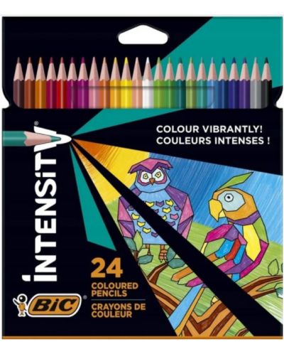 Creioane colorate BIC - Intensity, 24 culori - 1