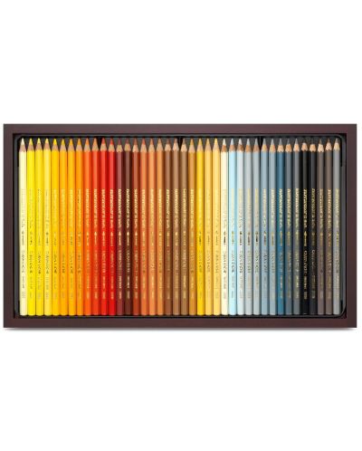 Creioane acuarela colorate Caran d'Ache Supercolor - 120 de culori, cutie din lemn - 3
