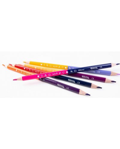 Colorino Disney Junior Minnie Creioane colorate triunghiulare 12 buc./24 culori (cu ascutitoare) - 2