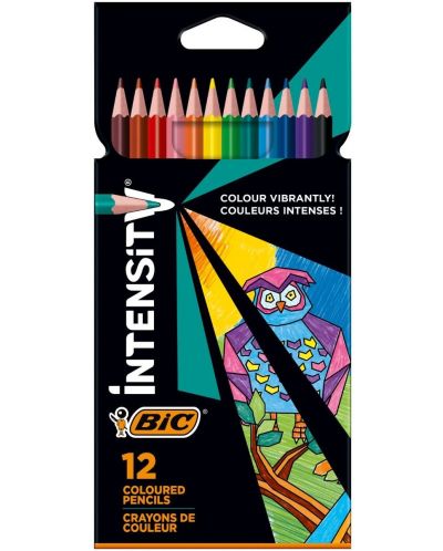Creioane colorate BIC - Intensity, 12 culori - 1