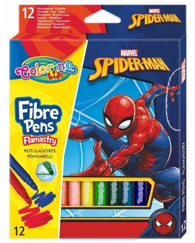 Colorino Marvel Avengers Conical Fibre Pens 12 colours - 1