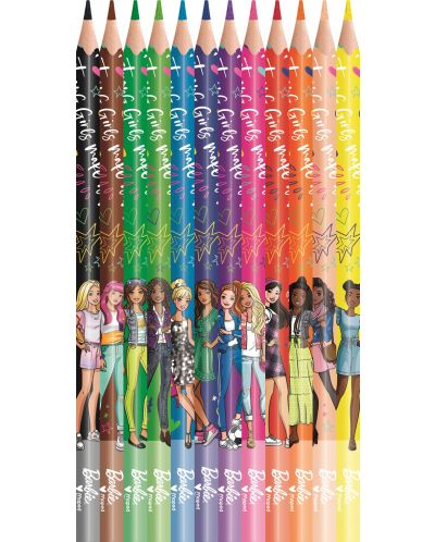 Creioane colorate Maped Barbie - 12 culori  - 2