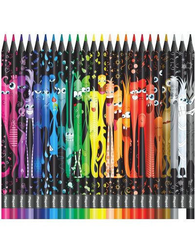 Creioane colorate Maped Color Peps - Monster, 24 culori - 2