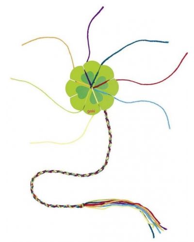 Floare/ Trifoi pentru tricotat cu snur Goki - 1
