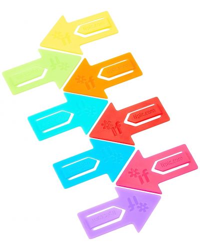 Semne de carte colorate pentru documente IF - Set de 8 bucăți - 3