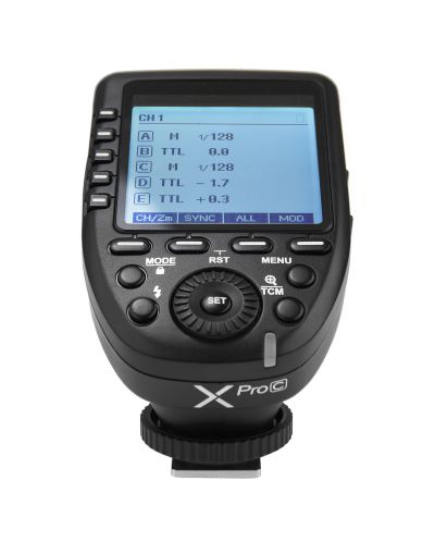 Sincronizator radio TTL Godox - Xpro-C, pentru Canon, negru - 2
