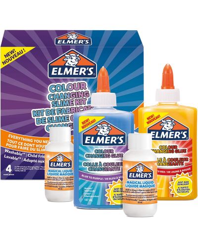 Set creative pentru slime Elmer's - Culori schimbatoare - 1