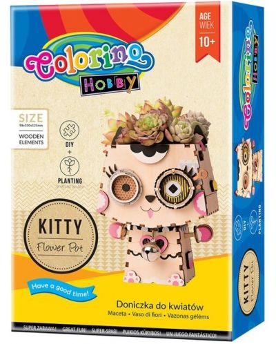 Set creativ Colorino Hobby -Fa-ti singur ghiveci pisicuta - 1