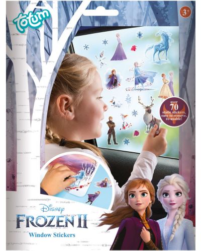 Totum Creative Set - Decoreazа-te cu autocolante de sticlа, Frozen 2	 - 1