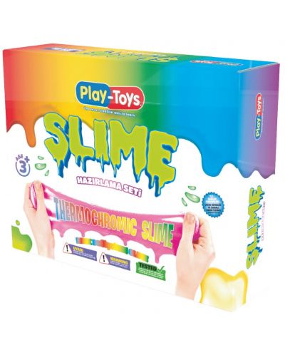 Set creativ Play-Toys - Fă-ți propriul slime, Thermochromic - 1